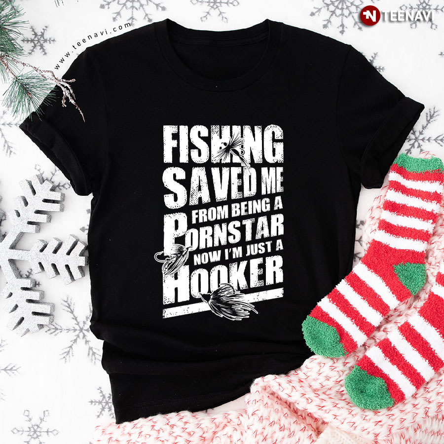 He's The Master Baiter And I'm The Dirty Hooker Together We Love Fishing T- Shirt - TeeNavi