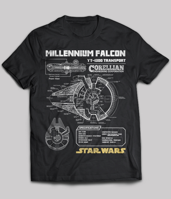 Millennium Falcon Schematic Star Wars