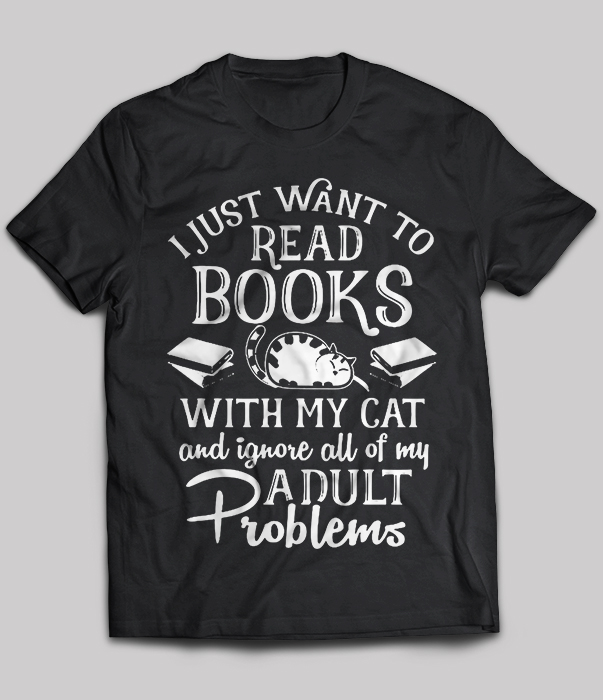 I Just Want To Read Books With My Cat