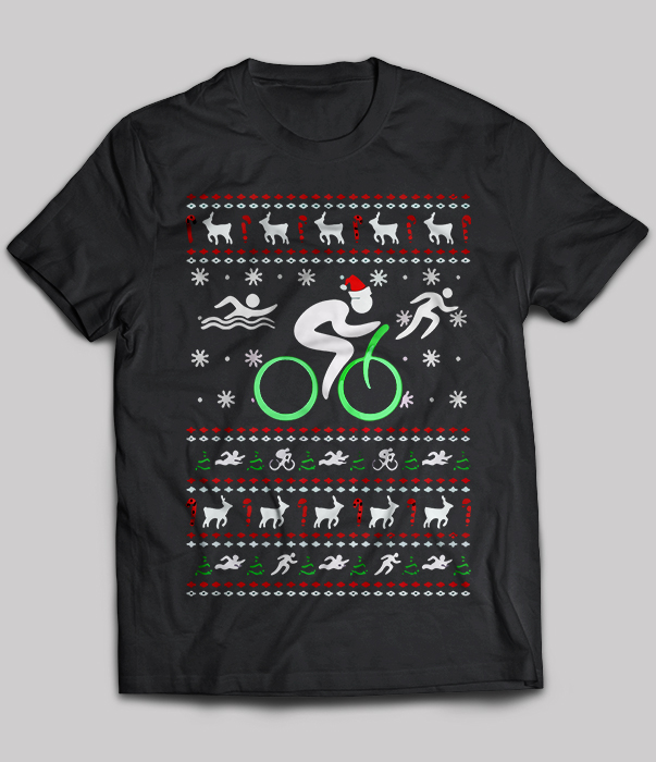 Triathlete Ugly Christmas Sweaters