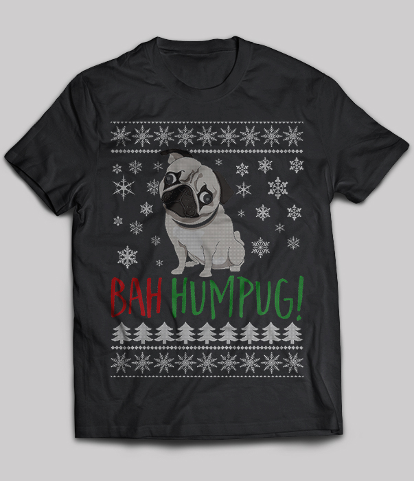 Bah Humpug Christmas Pug