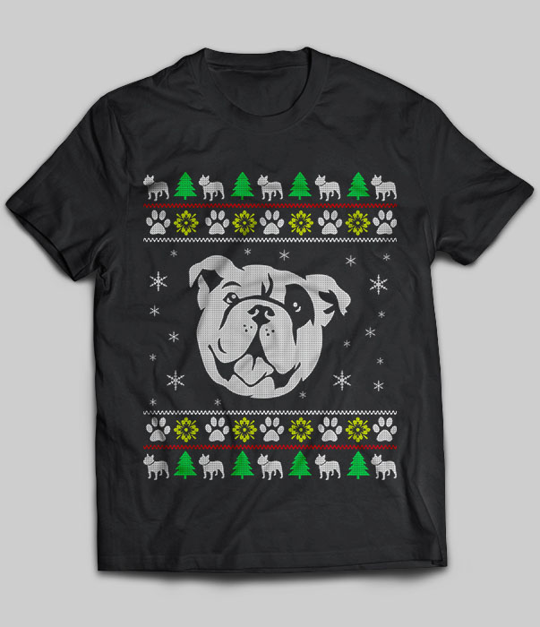 Bulldog Christmas Sweater