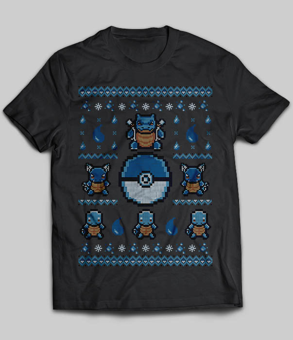 Gotta Stitch 'Em All Water Pokemon Christmas