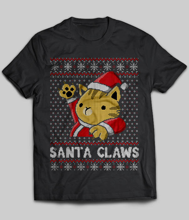 Santa Kitty Claws Christmas