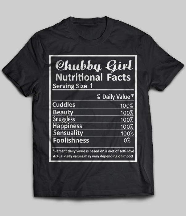 Chubby Girl Nutritional Facts Cuddles, Beauty, Snuggless