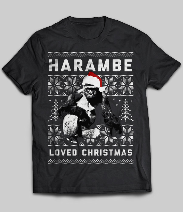Harambe Loved Christmas Ugly Sweater
