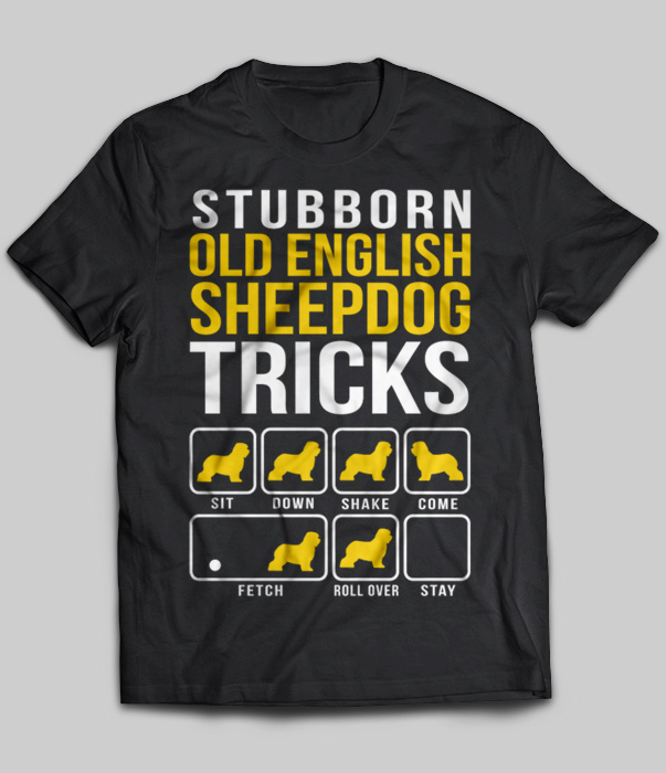 Stubborn  Old English Sheepdog Tricks
