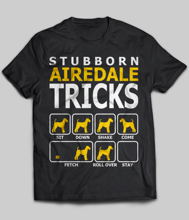 Stubborn Airedale Hound Tricks