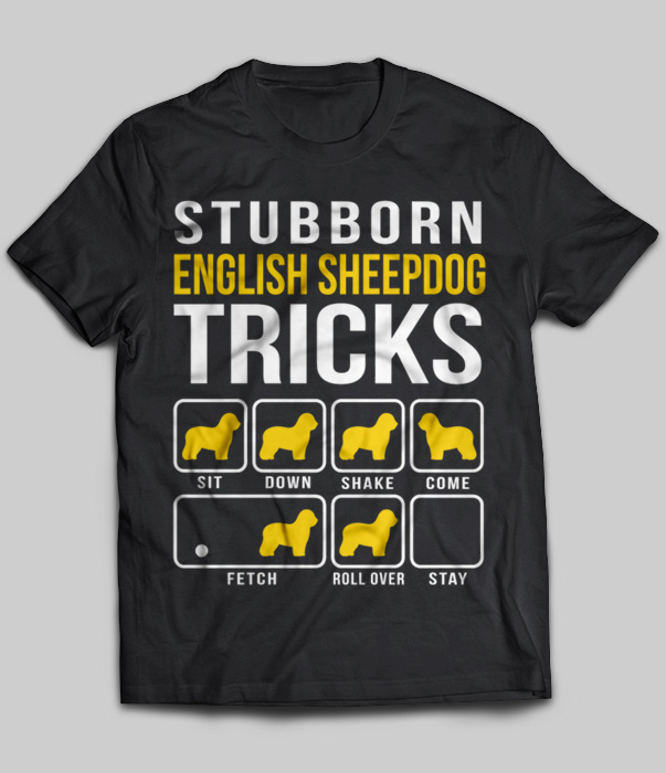 Stubborn English Sheepdog Tricks
