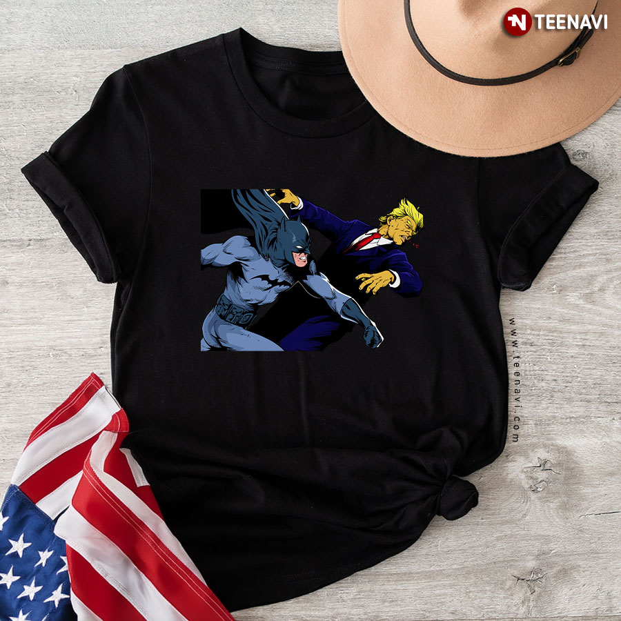 Batman Punching Donald Trump In The Face T-Shirt