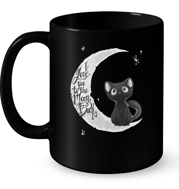 I Love You To The Moon Back (Cat) Mug