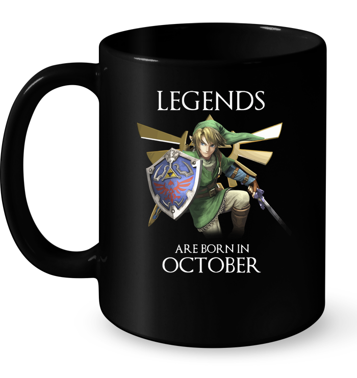 Legends Are Born In October (Zelda) Mug