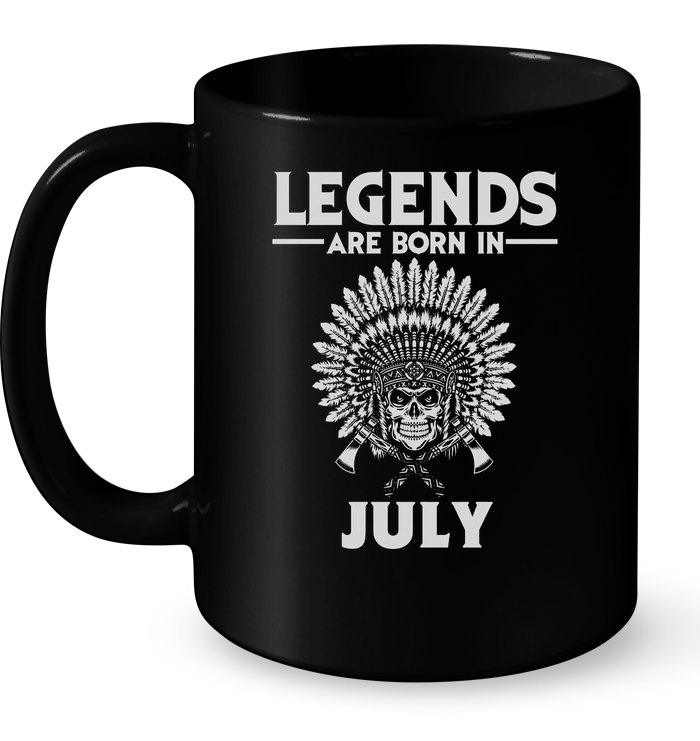 Legends Are Born In July (Native American) Mug
