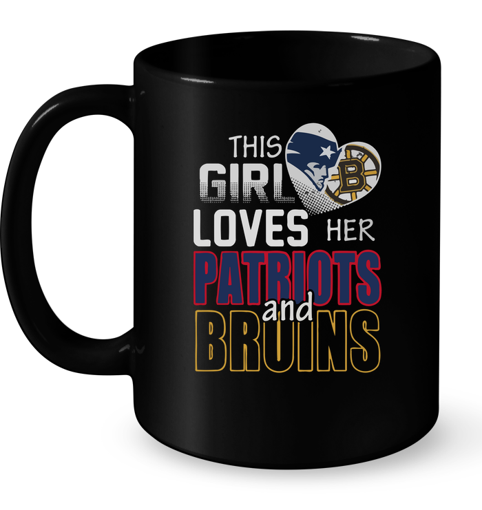 This Girl Loves Her Patriots And Broins Mug