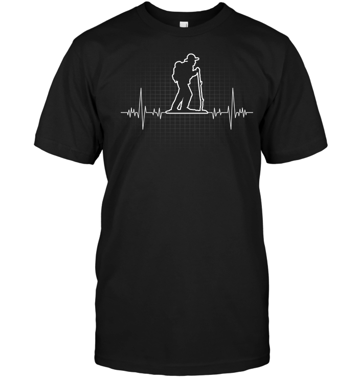 Hiking Heartbeat Gift For Hikers