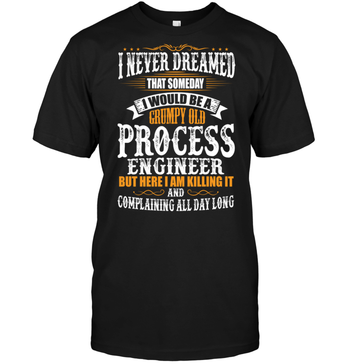 I Never Dreamed That Someday I Would Be A Grumpy Old Process Engineer But Here I Am Killing It