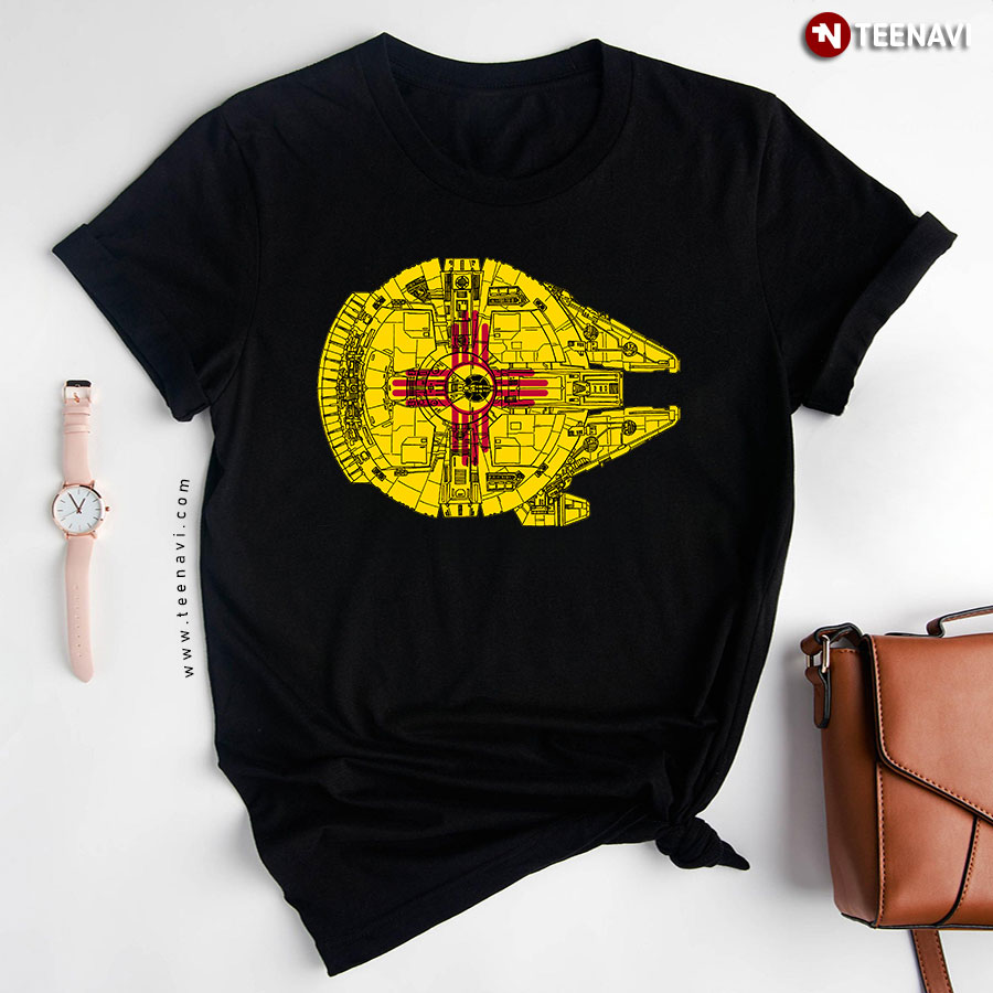 New Mexico Flag And The Millennium Falcon T-Shirt