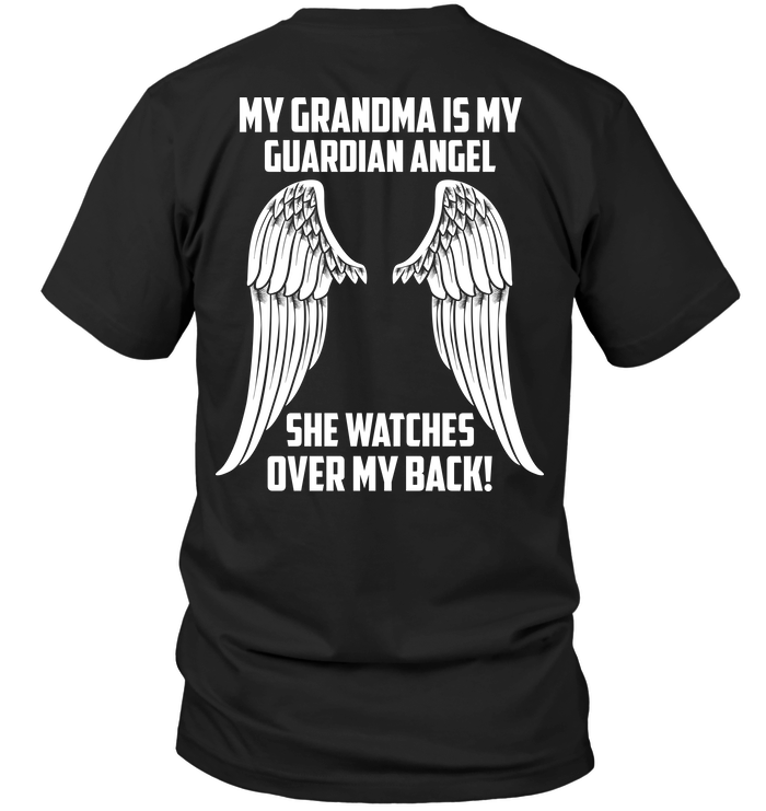 My Grandma Is My Guardian Angel She Watches Over My Back !