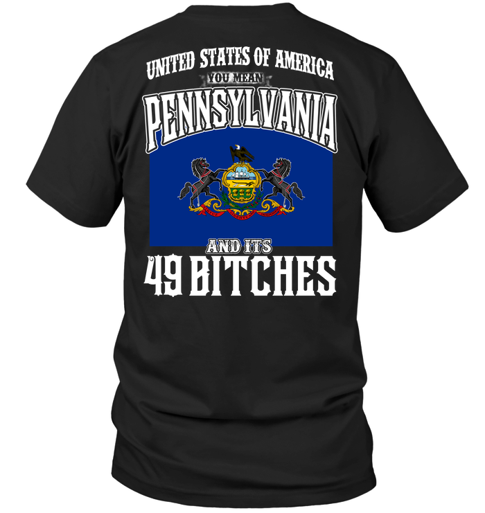 United States Of America You Mean Pennsylvania And Its 49 Bitches