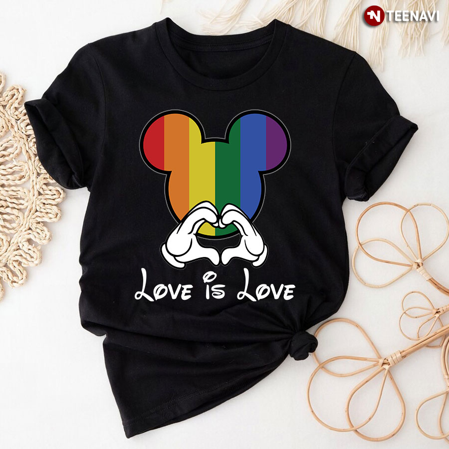 Mickey Disney Love Is Love LGBT T-Shirt