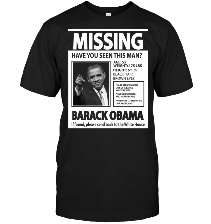 Missing Have You Seen This Man Barack Obama