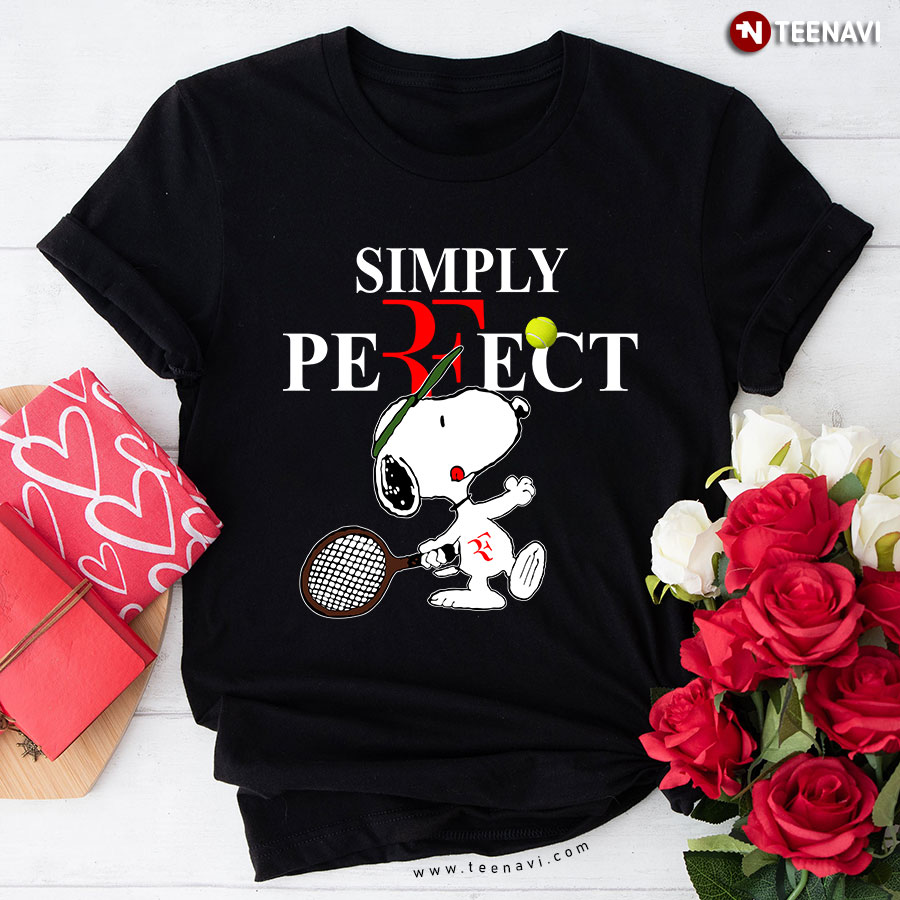 Roger Federer Snoopy: Simply Perfect T-Shirt