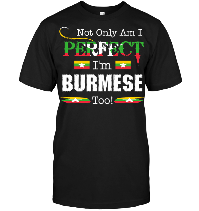 Not Only Am I Perfect I'm Burmese Too