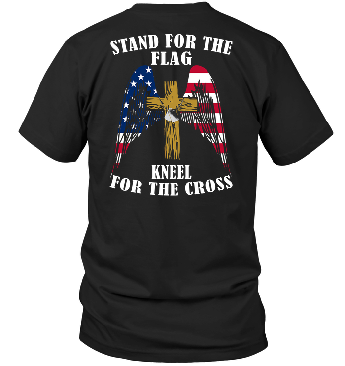 Stand For The Flag Kneel For The Cross (Version Back)