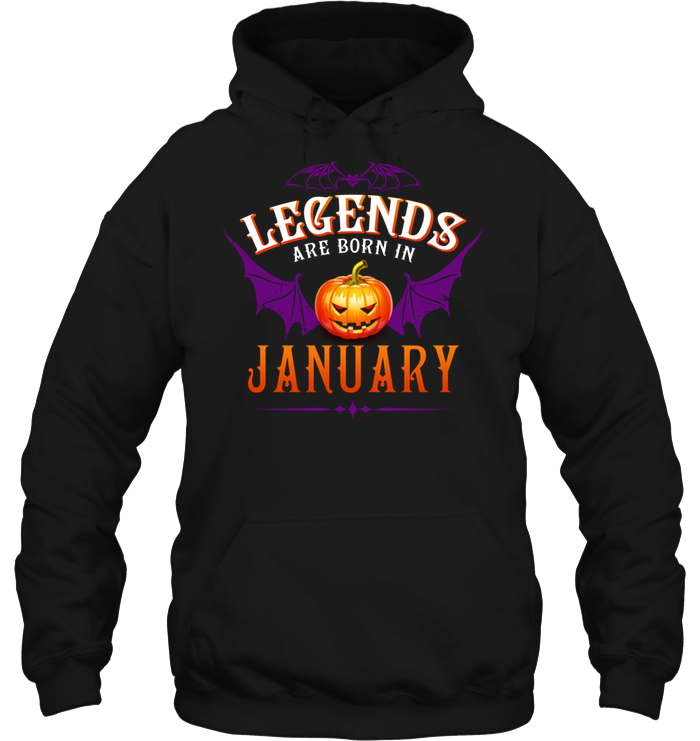 Halloqueen Legends Are Born In January Hoodie