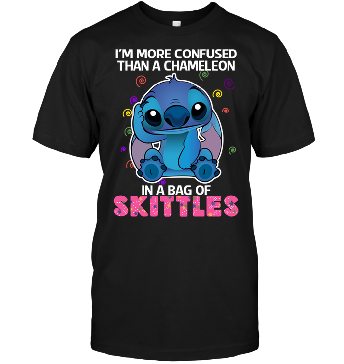 Stitch: I'm More Confused Than A Chameleon In A Bag Of Skittles