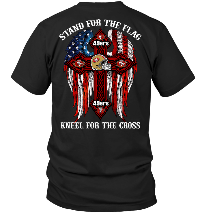 49ers Stand For The Flag Kneel For The Cross