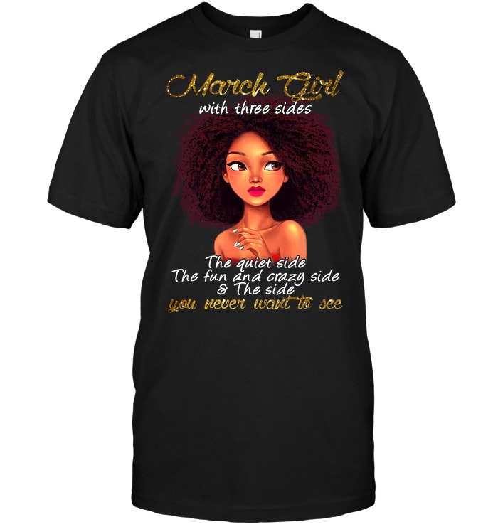 Black Girl: March Girl With Three Sides The Quiet Side