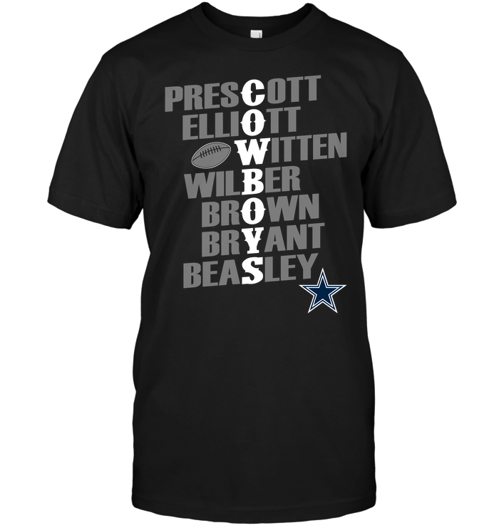 Cowboys: Prescott Elliott Witten Wilber Brown Bryant Beasley