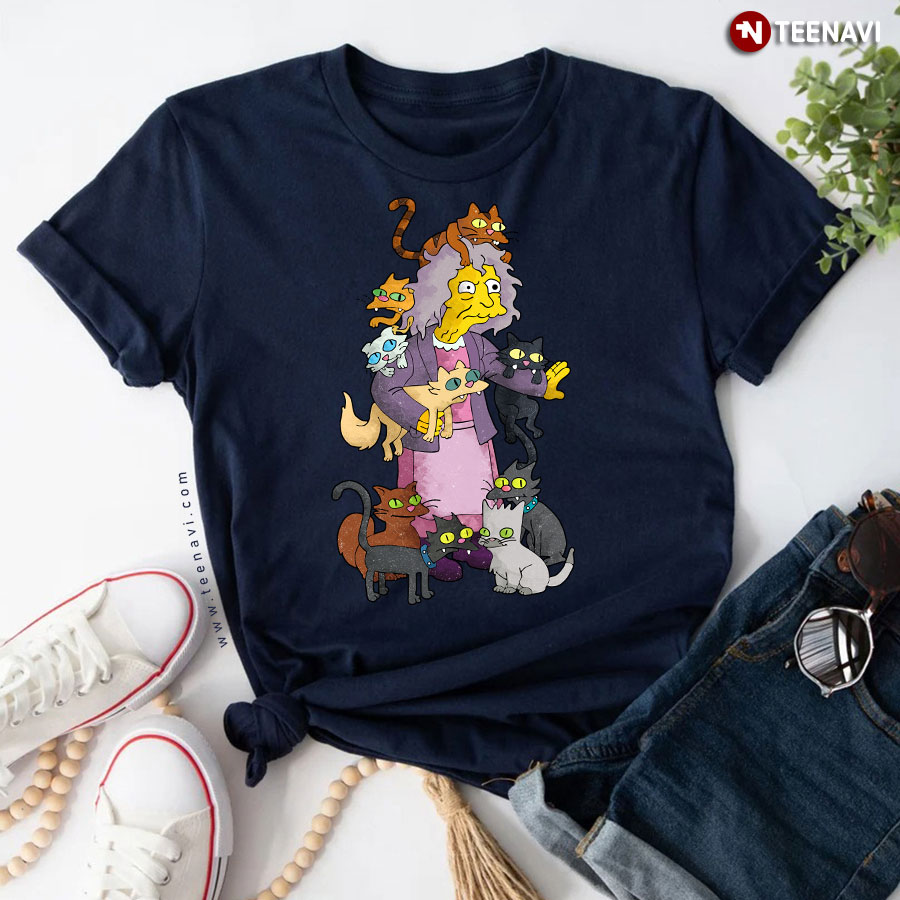 The Simpsons Crazy Cat Lady T-Shirt The Simpsons Crazy Cat Lady T-Shirt