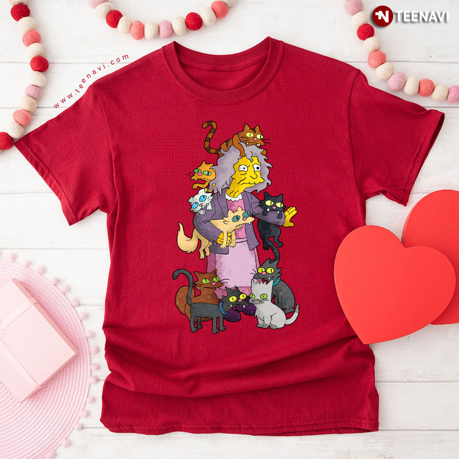 The Simpsons Crazy Cat Lady T-Shirt The Simpsons Crazy Cat Lady T-Shirt