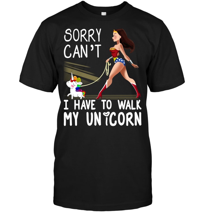 Wonder Woman: Sorry Can't I Have To Walk My Unicorn