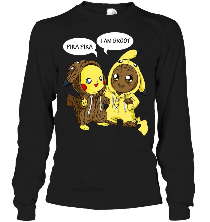 Kostuum Storen optie Pikachu swap Groot: Pika Pika I Am Groot Shirt, Hoodie