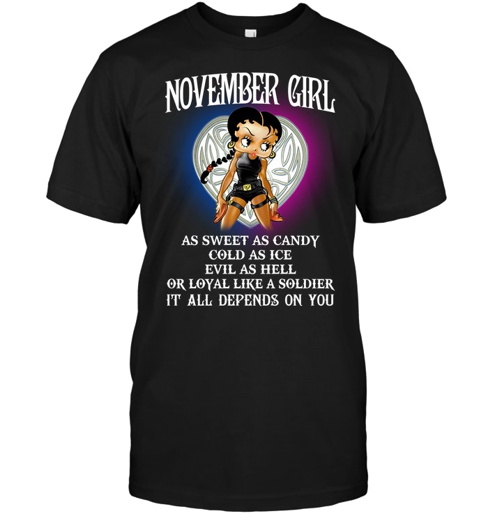 Betty Boop: November Girl As Sweet As Candy Cold As Ice