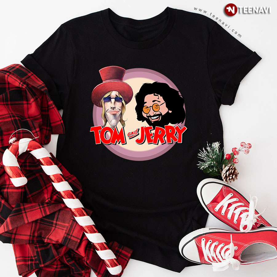Tom Petty & Jerry Garcia Tom And Jerry T-Shirt