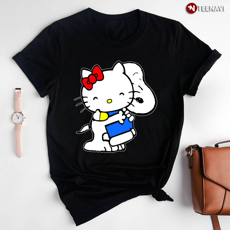 Snoopy Hugs Hello Kitty T-Shirt | TeeNavi | Reviews on Judge.me