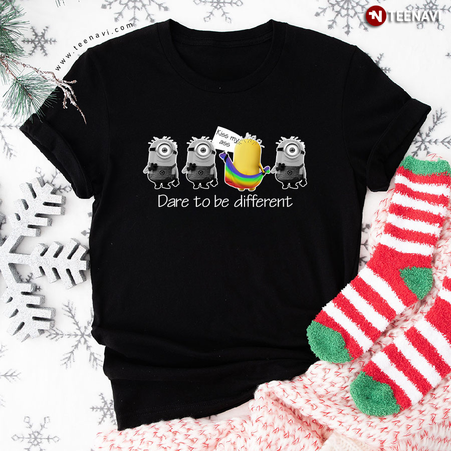 Dare To Be Different LGBT National Equality March Minion Pride T-Shirt