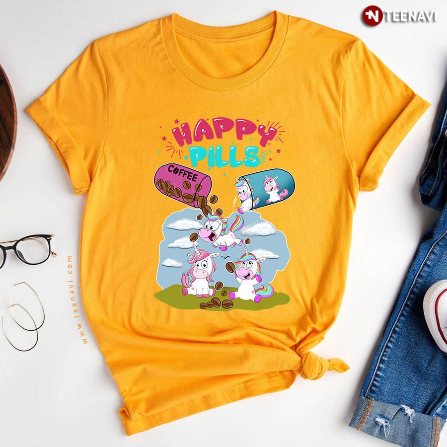 Happy Pills Coffee And Unicorn