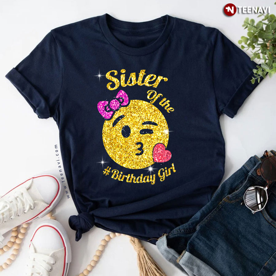 Emoji Sister Of The Birthday Girl T-Shirt