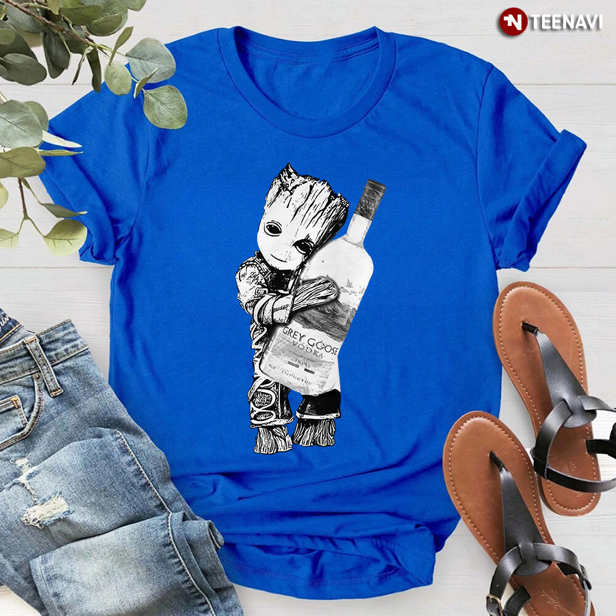 Baby Groot Loves Grey Goose Vodka T-Shirt