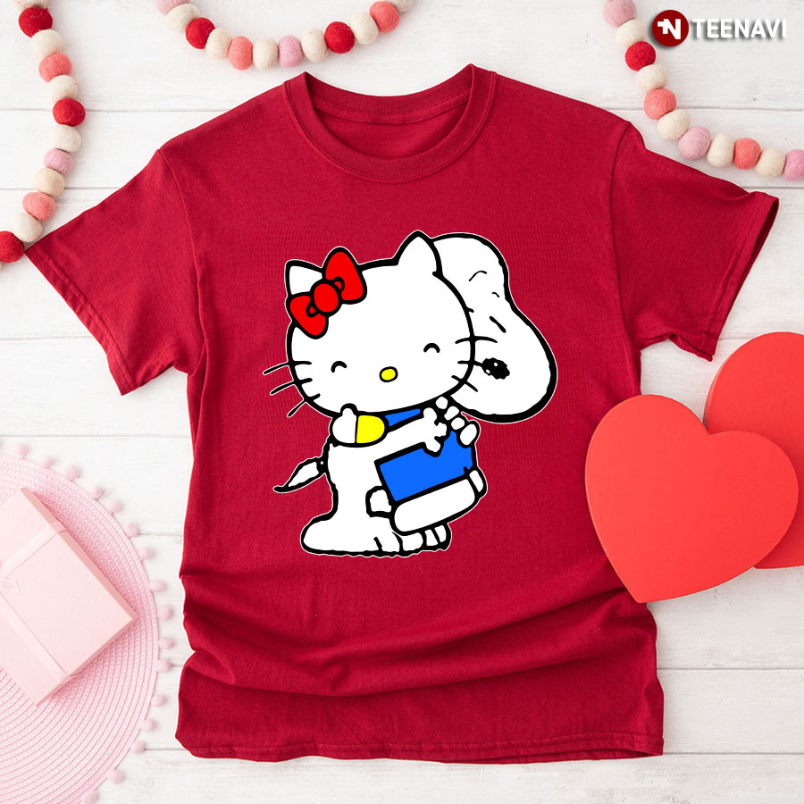 Snoopy Hugs Hello Kitty T-Shirt - Kids Tee