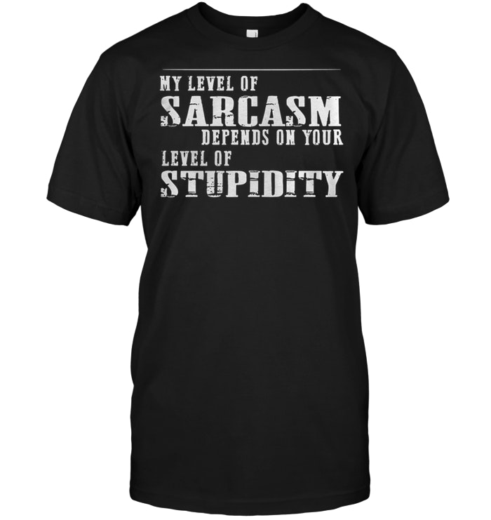I’m A Bitch Level Of Sarcasm Depends On Your Level Of Stupidity