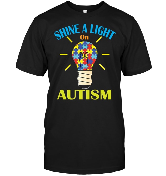 Shine A Light On Autism Men Women Puzzle Piece