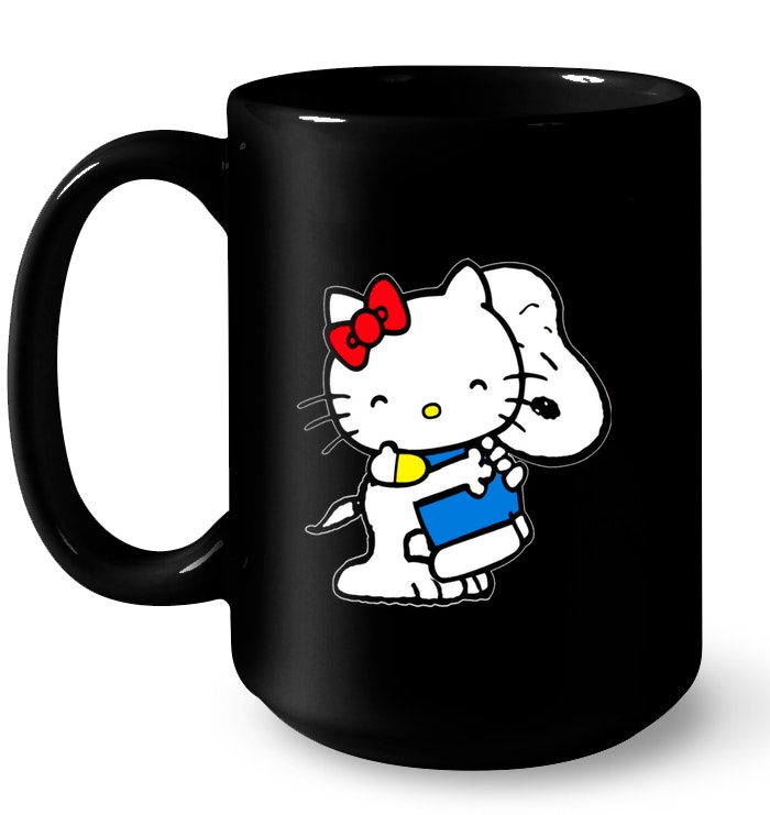 Snoopy Hugs Hello Kitty