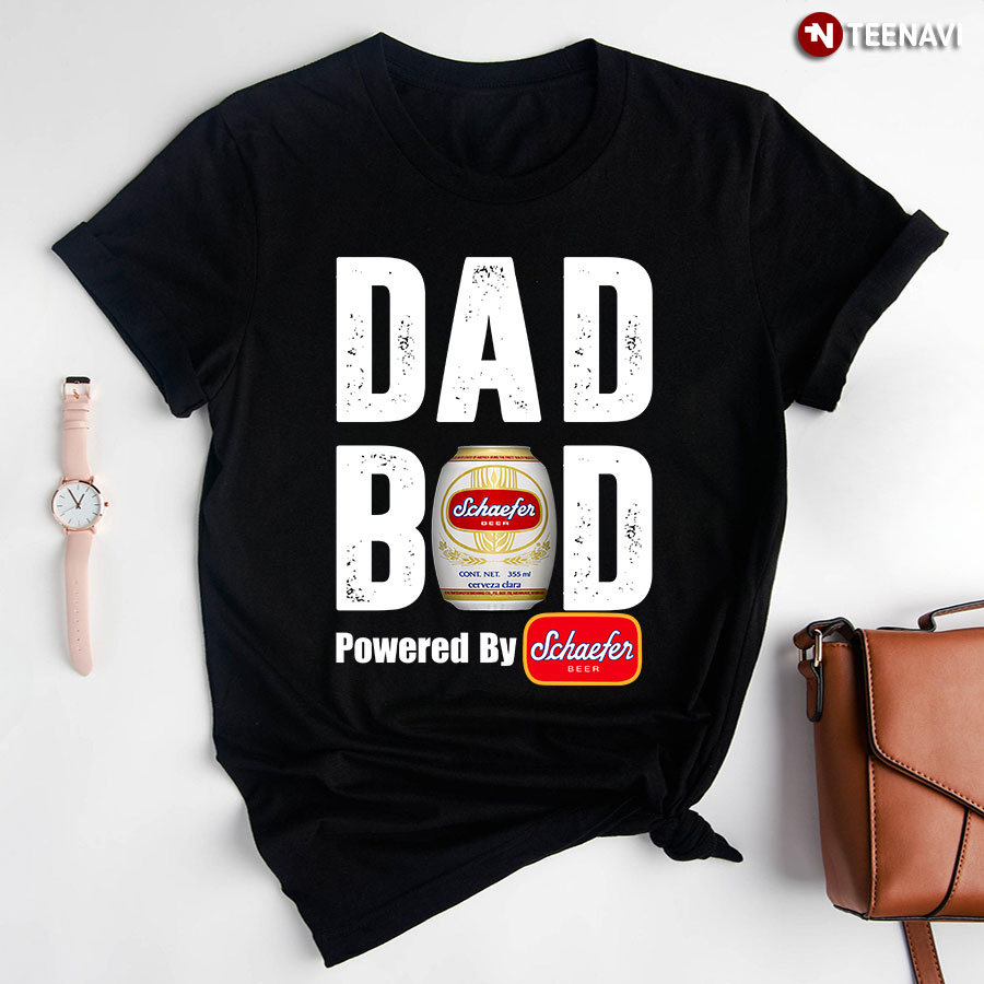Dad Bod Powered By Schaefer Beer T-Shirt