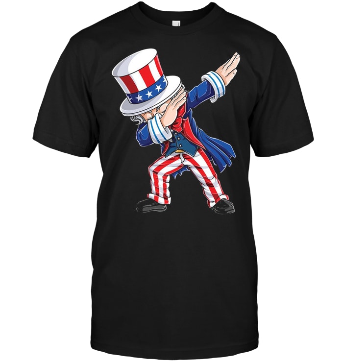 Funny Dabbing Uncle Sam 4th of July Independence Day